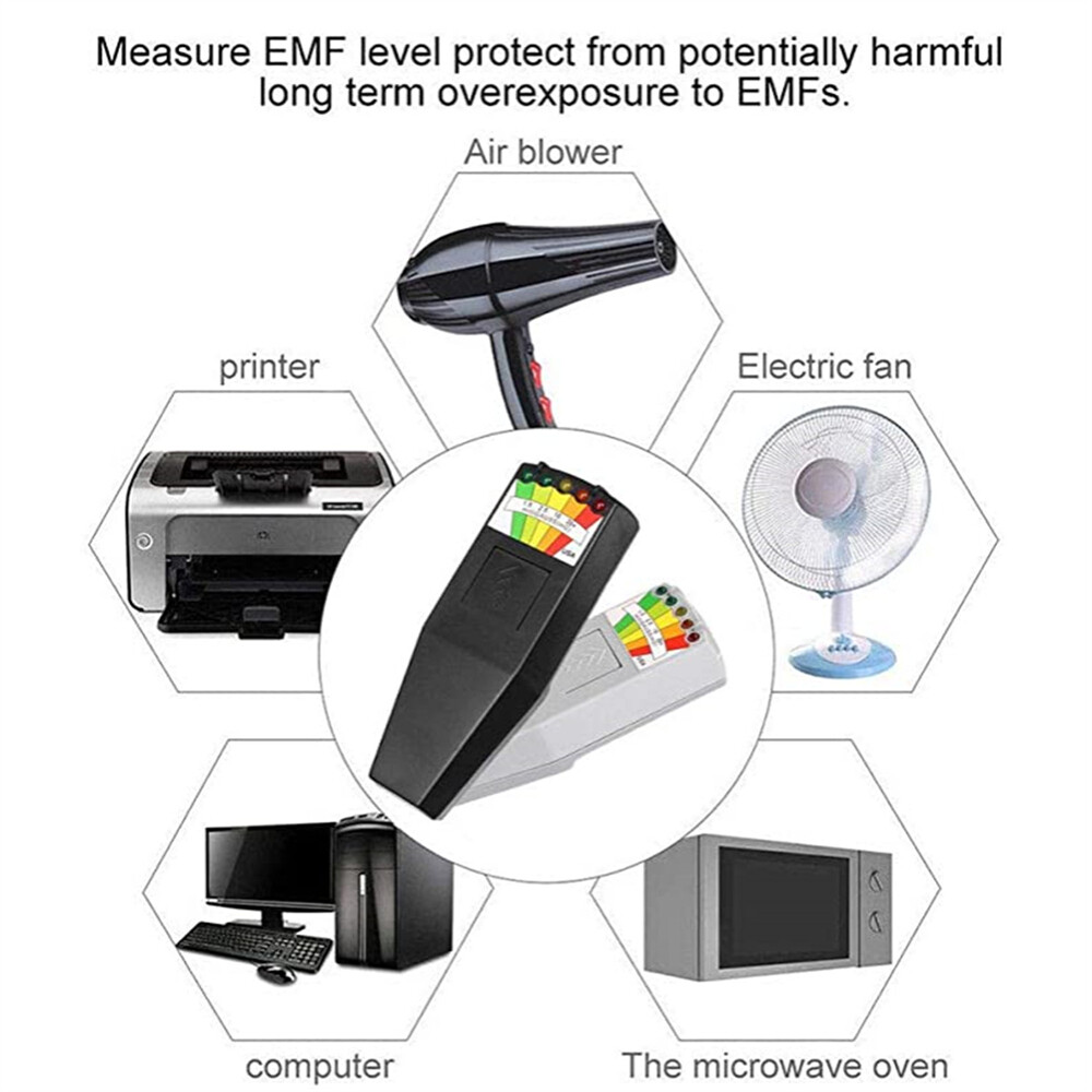EMF Meter Magnetic Field Ghost Hunting Detector Electromagnetic Radiation Tests