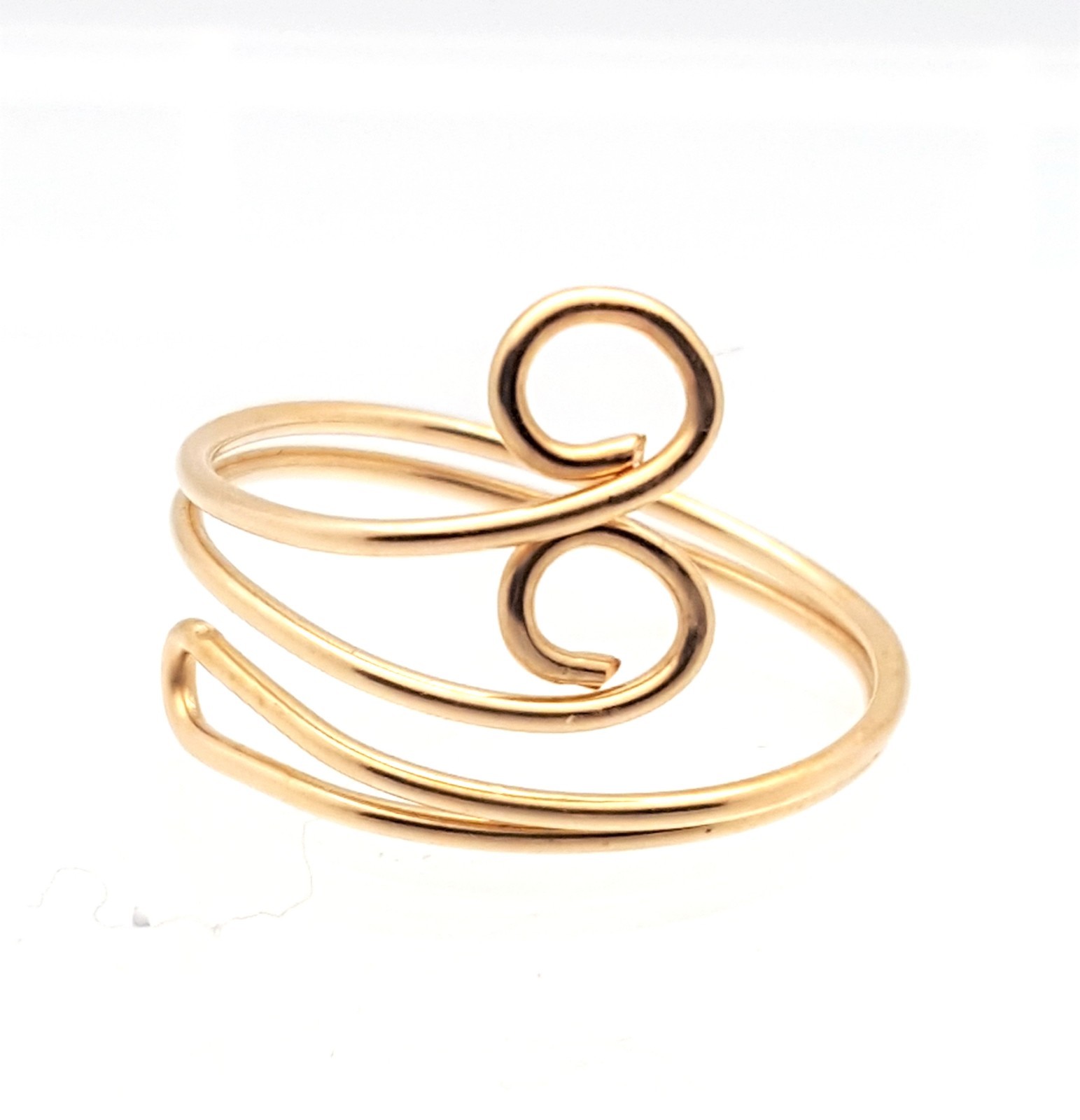 Swirl Toe Ring  14 K Gold Filled -  Adjustable