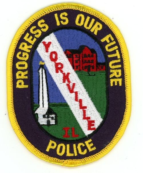 ILLINOIS IL YORKVILLE POLICE NICE SHOULDER PATCH SHERIFF