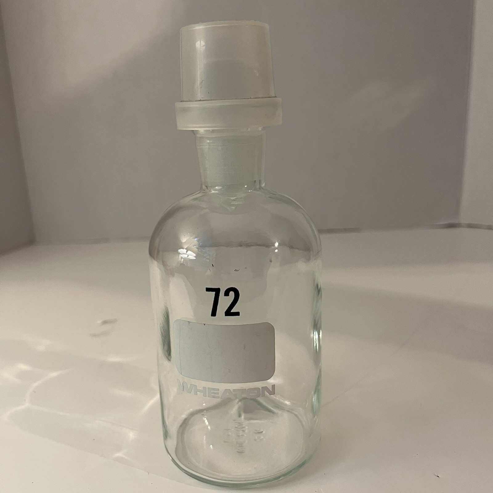 Wheaton Vintage Glass Apothecary Bottle With Stopper - Laboratory Bottle - New