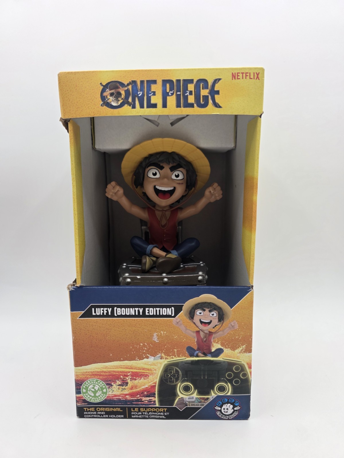One Piece: Luffy Cable Guys Original Controller & Phone Holder Netflix Damaged