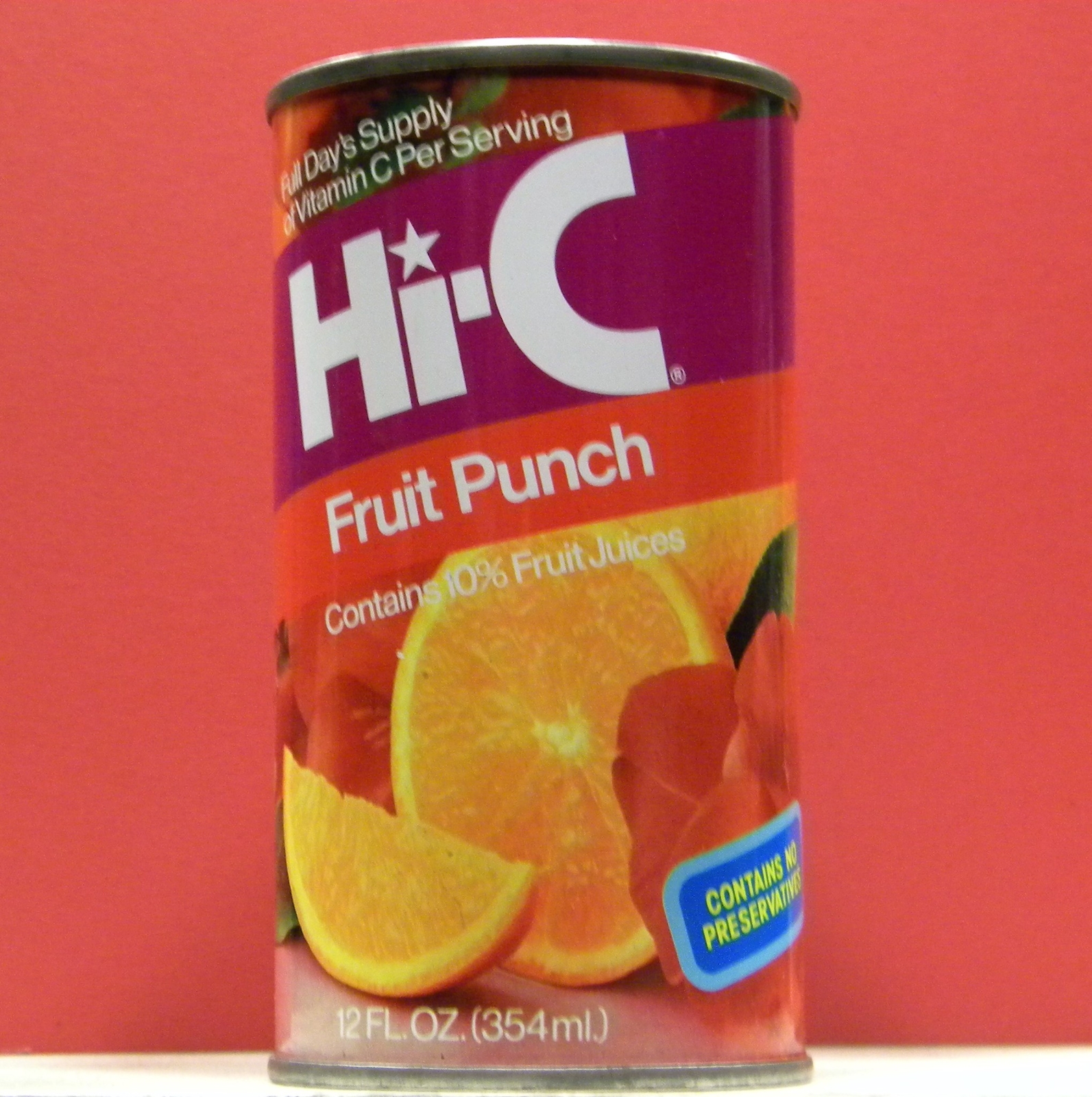 Hi-C Fruit Punch Coin Bank Can Bottom Plug by Coca Cola Houston Texas S258 H/G