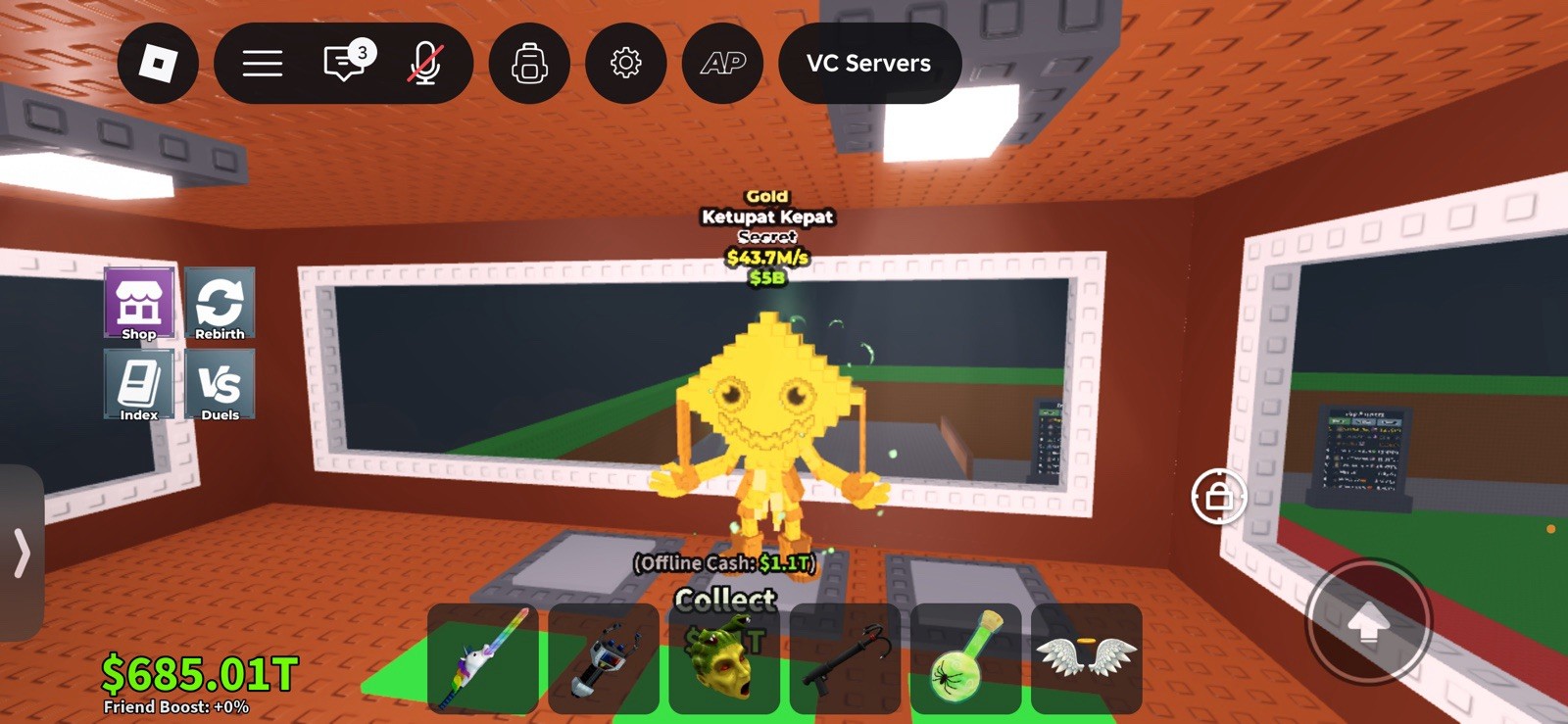 Roblox Gold Ketupat Kepat Secret Game Item/Asset - ID Ketupat Kepat