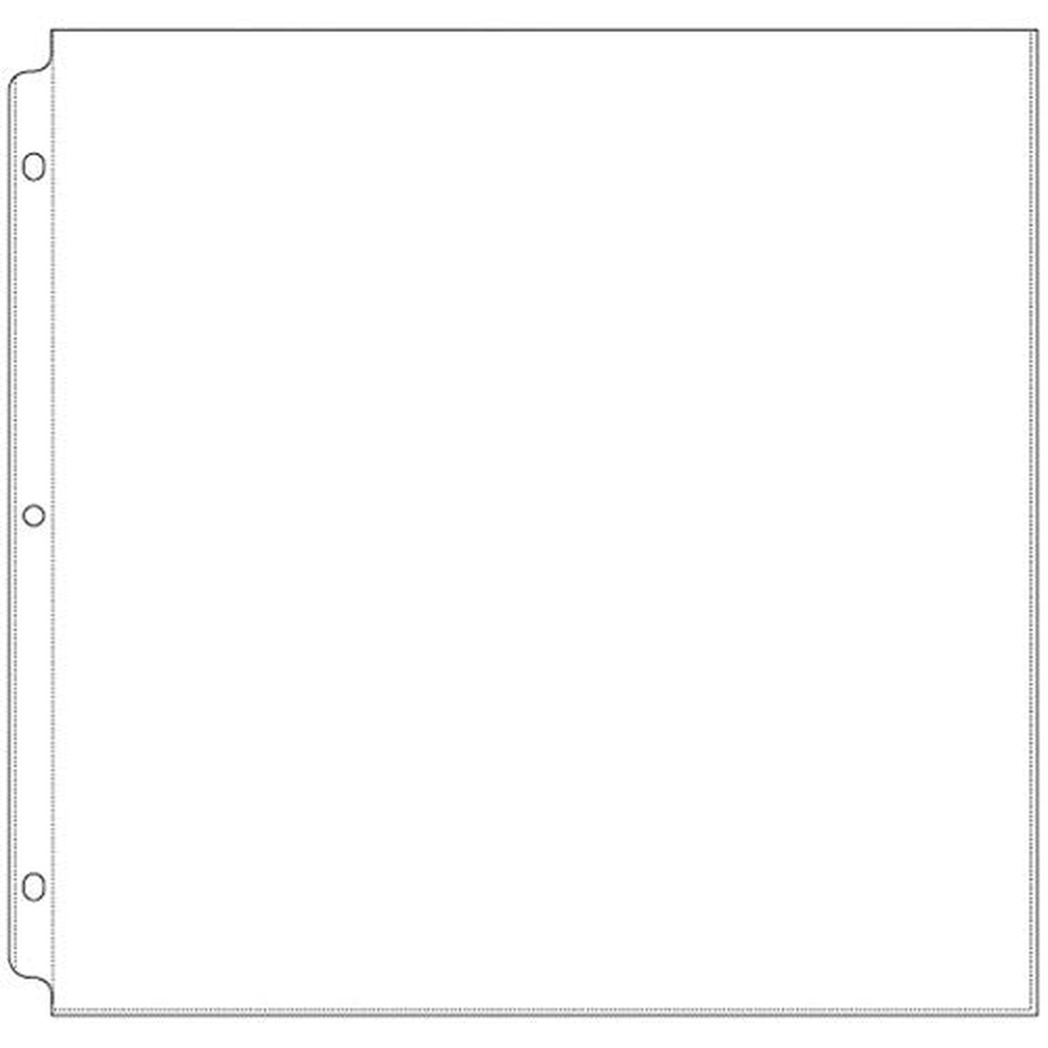 We R Memory Keepers 12x12 Ring Page Protectors 10 Pack, Non-Glare, Compatible...