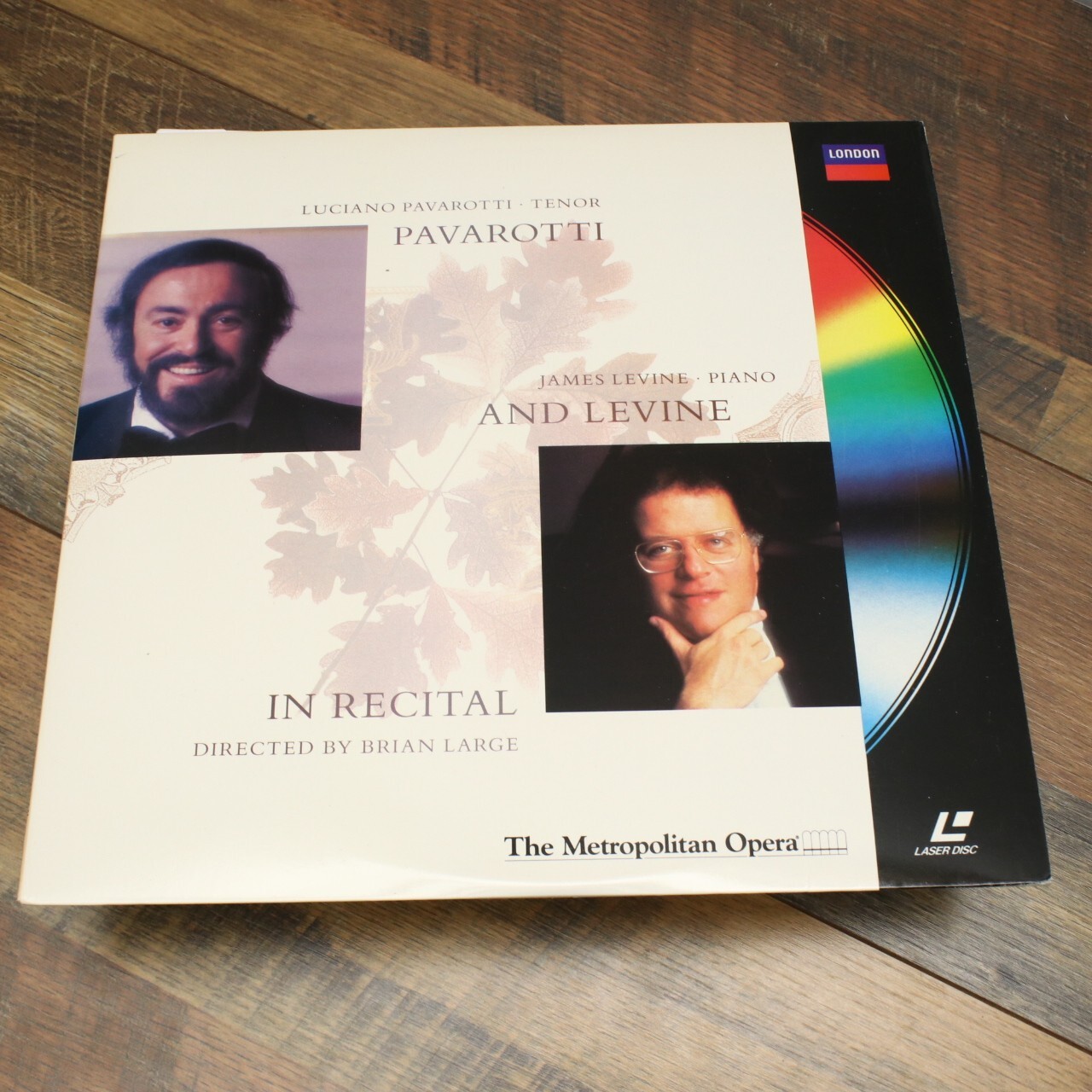 PAVAROTTI AND LEVINE IN RECITAL Laserdisc LD VERY GOOD CONDITION VERY RARE MUSIC