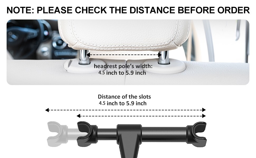 Universal Car Back Seat Headrest Tablet IPAD Phone Mount Holder