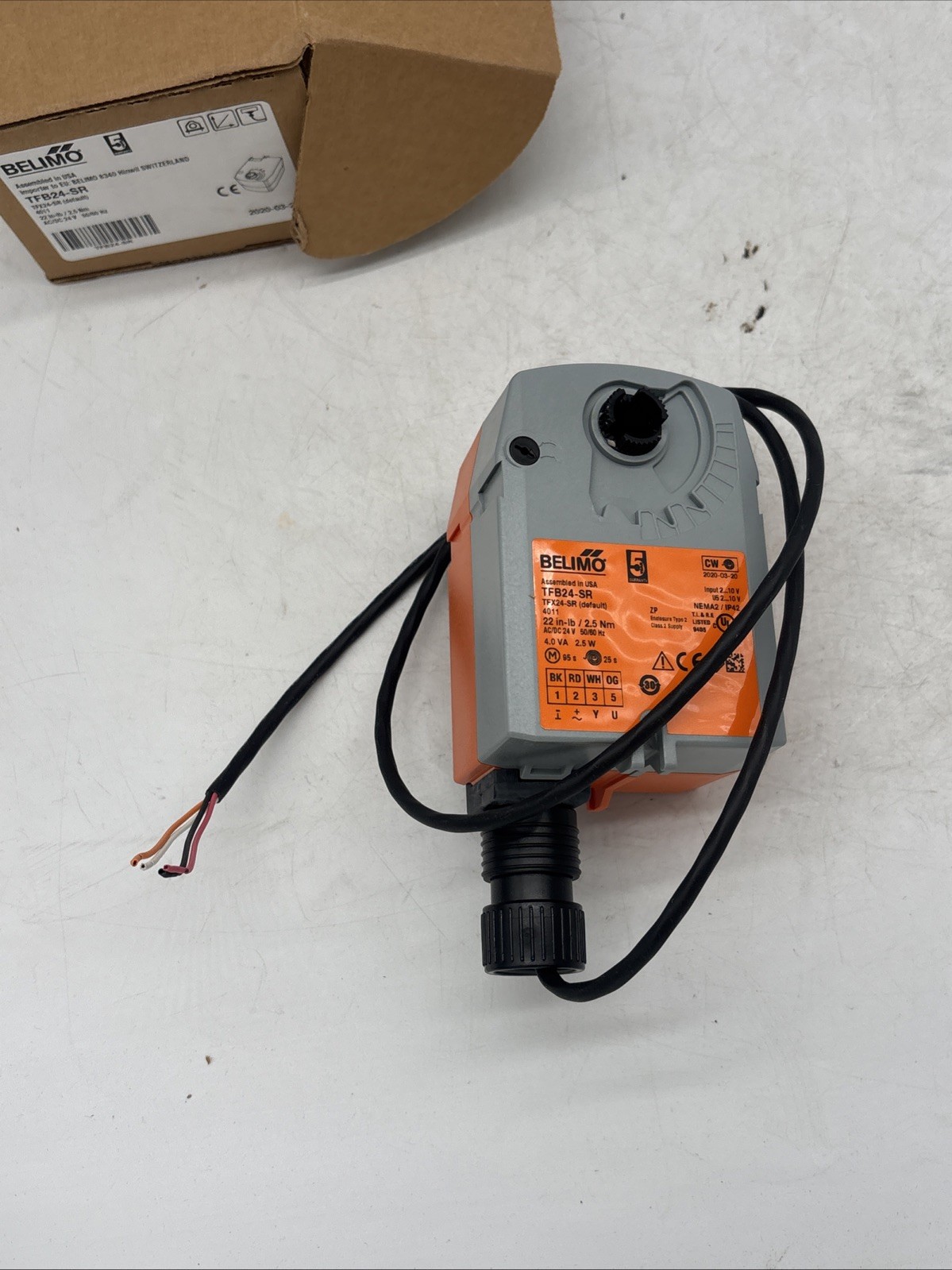 Belimo TFB24 24V Spring Return Actuators & Dampers