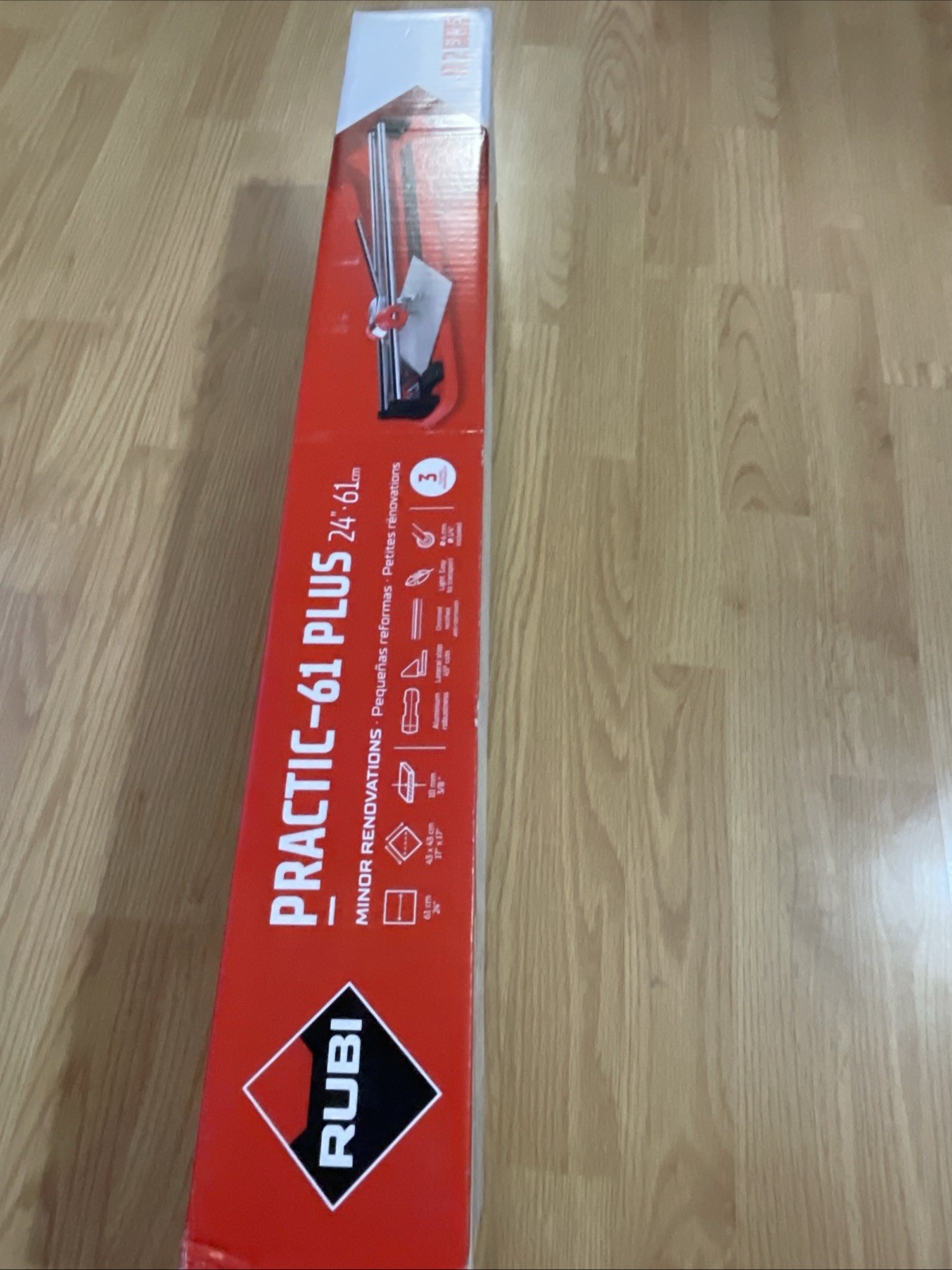 Rubi Practic 61 Plus-24 in. Tile Cutter with Tungsten Carbide Blade Roller Guide