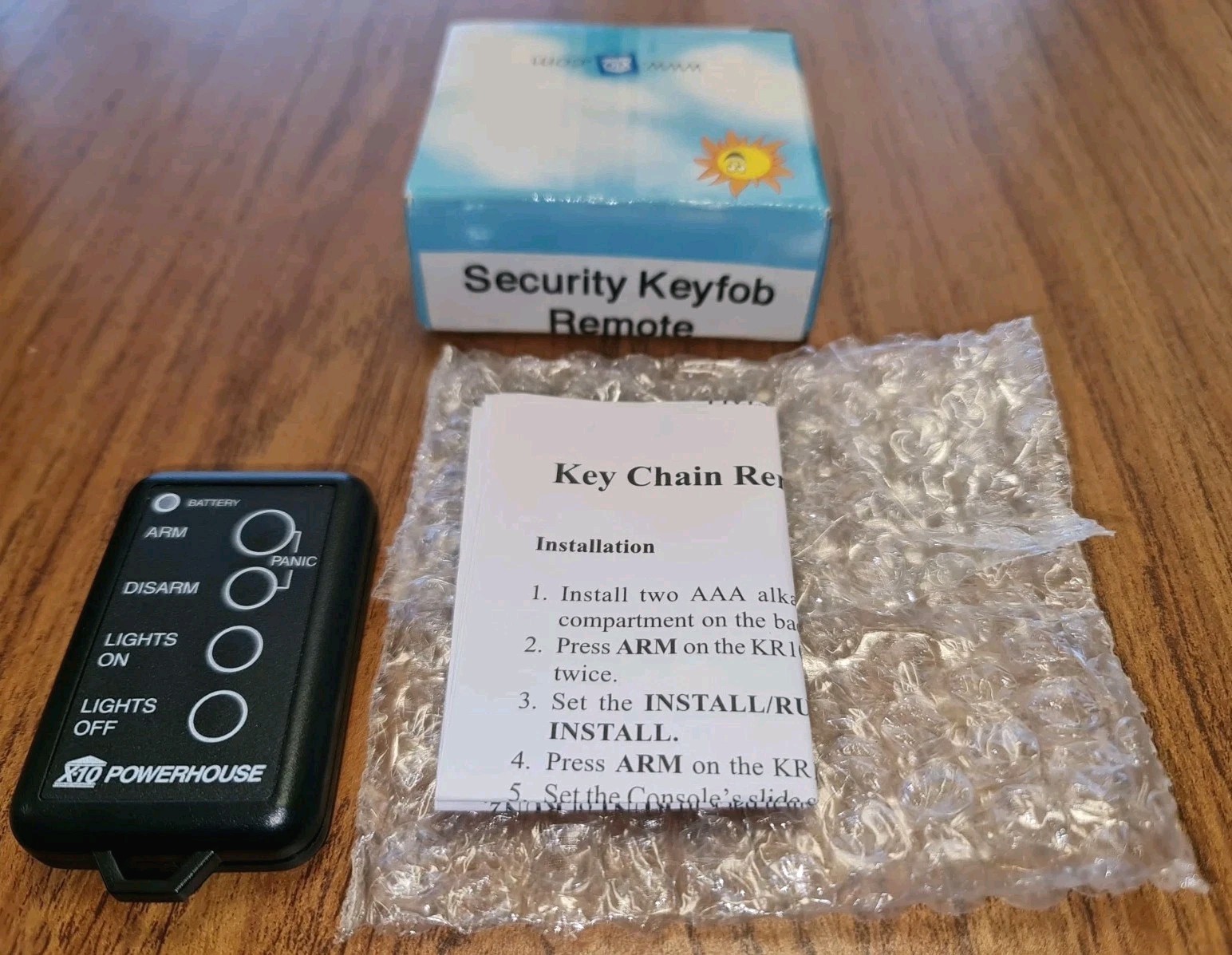 X10 Wireless Technology Security Keyfob Remote