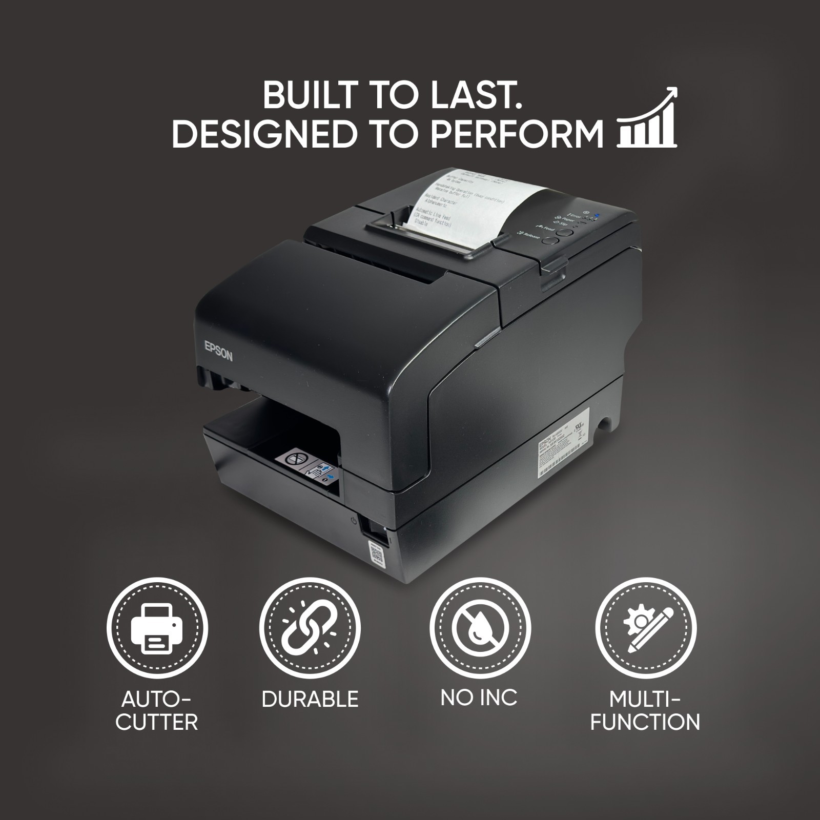 Epson TM-H6000V Multi-function POS Receipt Printer Endorser USB LAN No Adapter