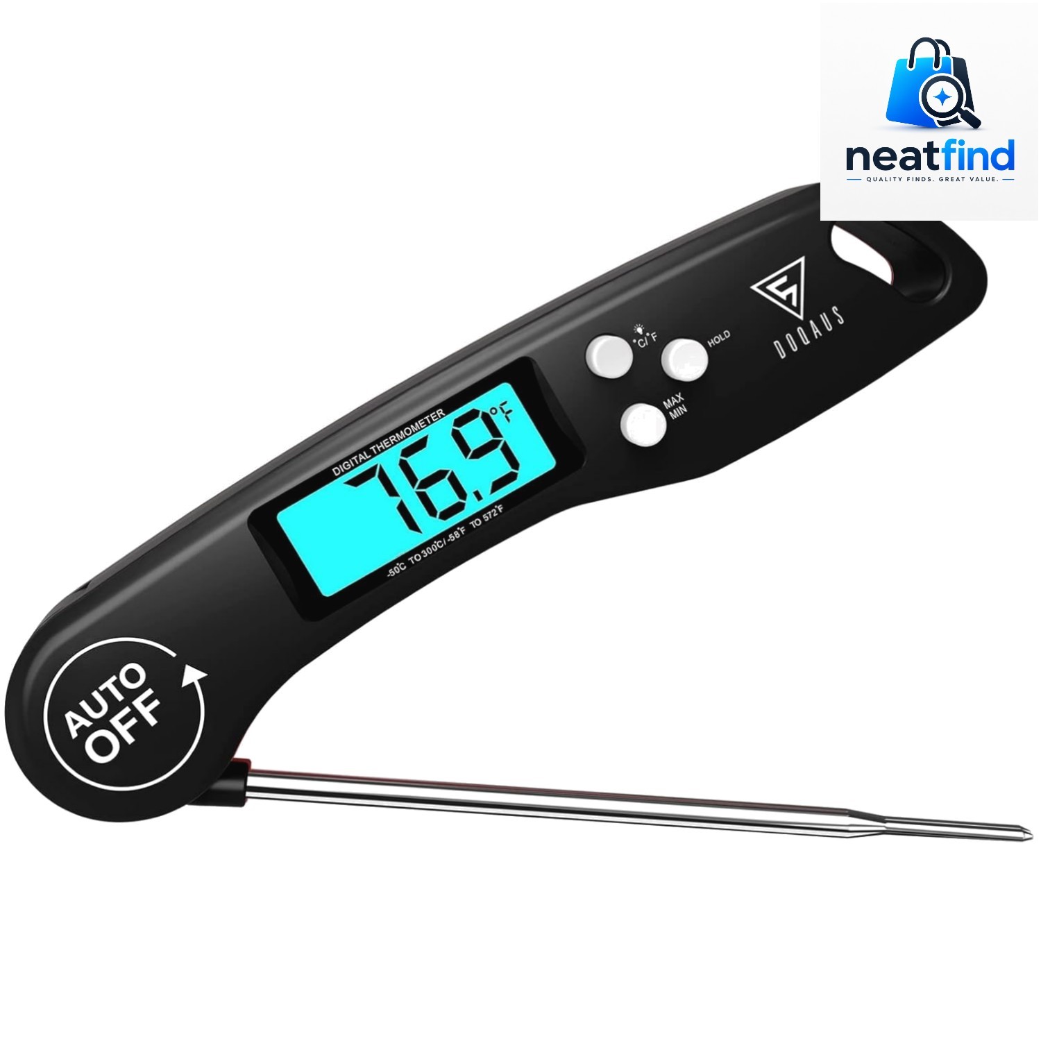 Meat Thermometer Digital – Instant Read Food Thermometer for Cooking | Backli...