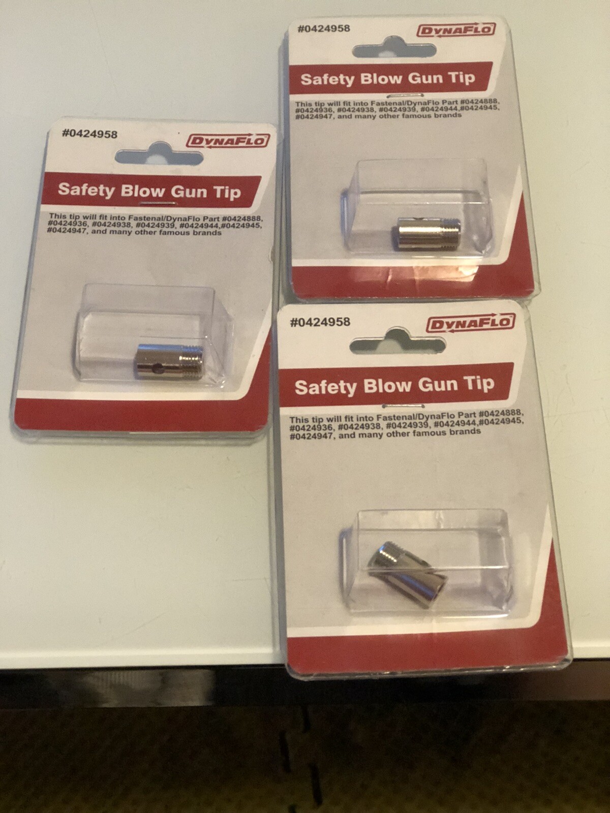 Dynaflo Fastenal - Safety Blow Gun Tip 0424958  3 packs (of 1)           @D