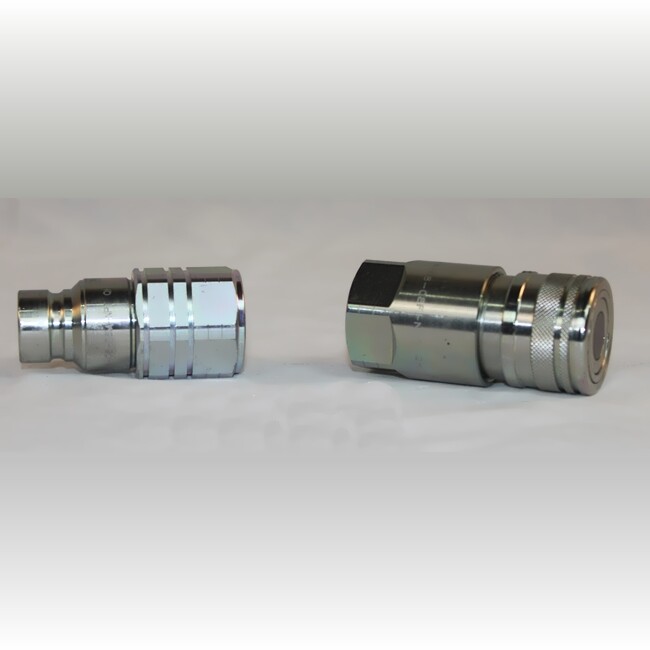 Titan Attachments 1/2" Flat Face Hydraulic Quick Connect Coupler NPT