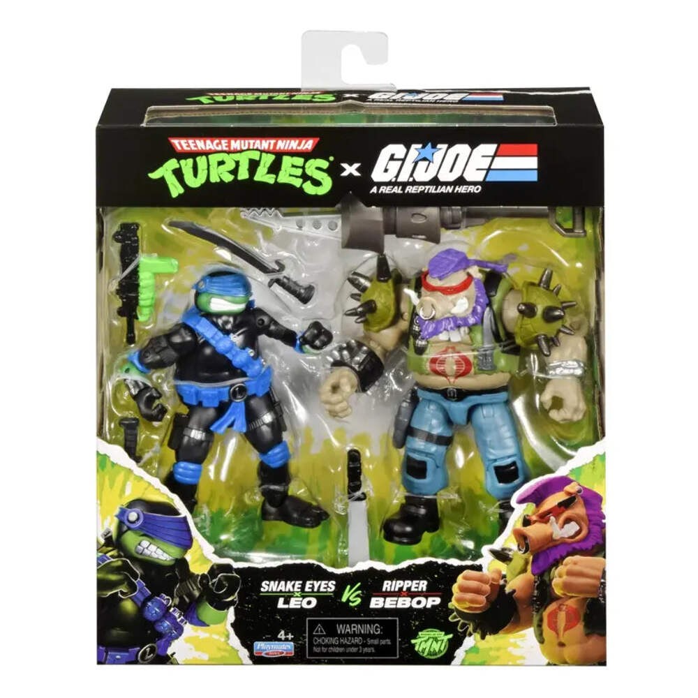 Tmnt X G.I. Joe: Snakes Eyes X Leo Vs. Ripper X Bebop