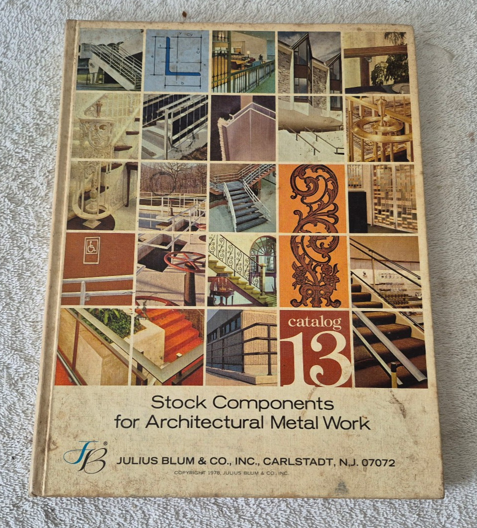 Julius Blum & Co. Inc. Catalog Thirteen 13 Architectural Metal Work English
