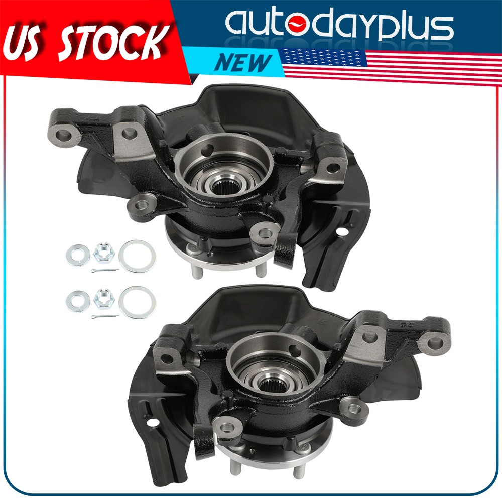 2 X Wheel Hub Bearing Knuckles Assembly Front For Hyundai Sonata 2011 L4 2.4L