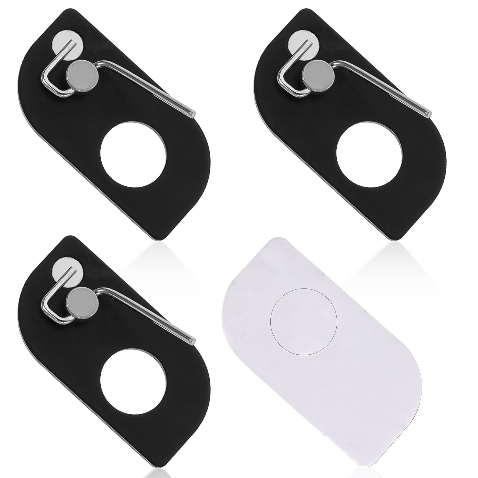 4 Piece Arrow Rest for Recurve Bow, Black Recurve Bow Arrow Support Kun...