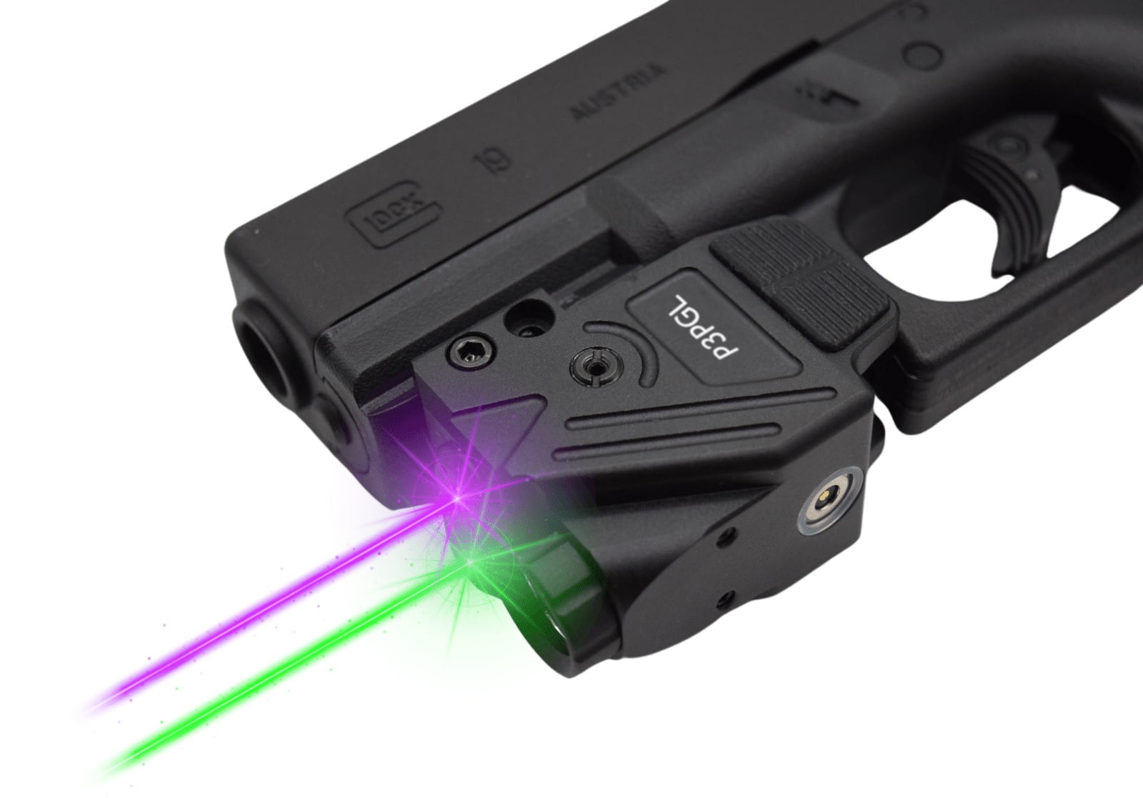Hilight Pe Performance Purple/Green Laser Sight, Glock 17, Glock 19, : P3PGL