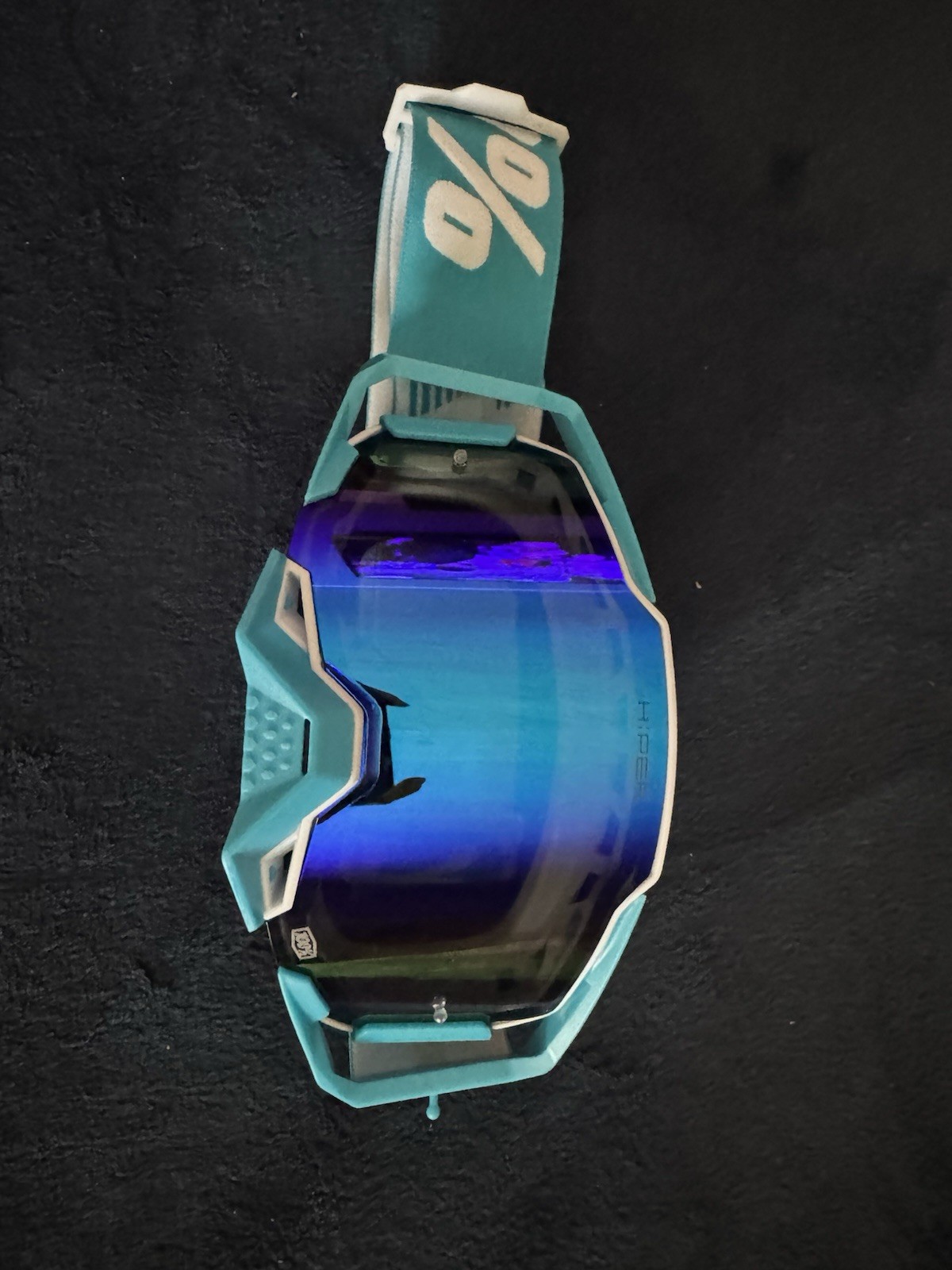 100% Goggles Hiper Lens Technology Blue And White