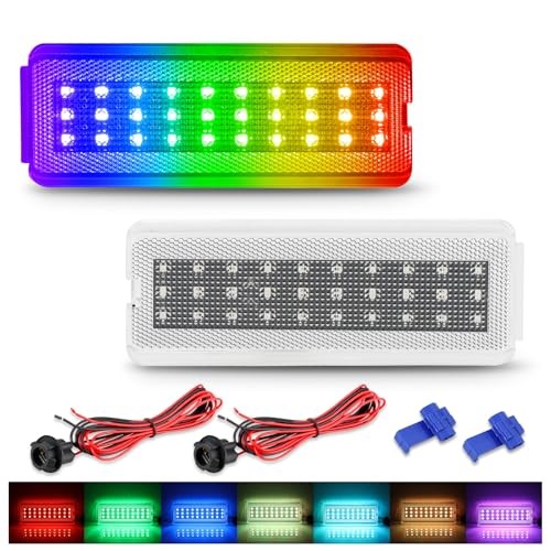 RGB LED Door Courtesy Lights Compatible with Ford F250 F350 F450 F550