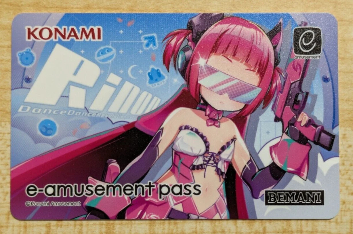 NEW Konami e-AMUSEMENT PASS Card Dance Dance Revolution Rinon DDR Amusement IC