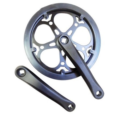 Single Speed Bike Crankset 170mm Folding With Square-Hole 40 44 52T Chainring