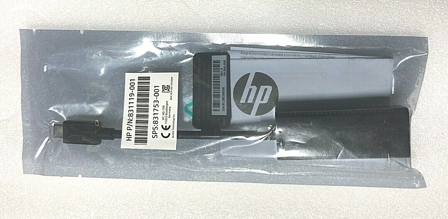 HP 831119-001 USB-C To DisplayPort Adapter SPS 831753-001 DISPLAY PORT NEW !