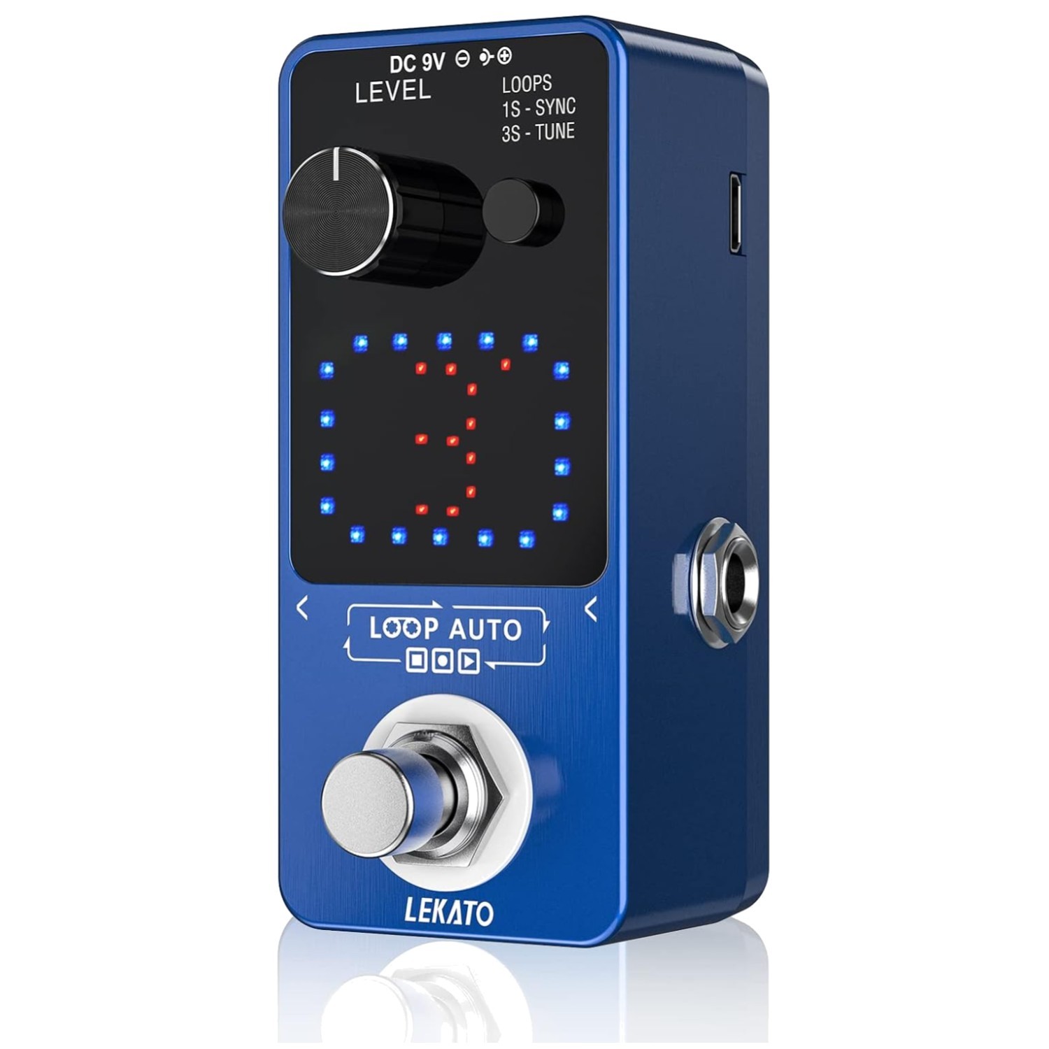 Guitar Looper Pedal with SYNC & Tuner Function