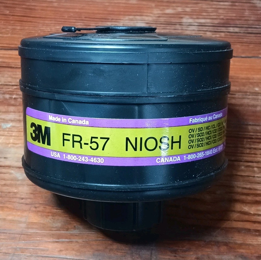 FR-57 High Efficiency Cartridge CBRN Filter 3M Cv-0005-1375-0 Factory Sealed New