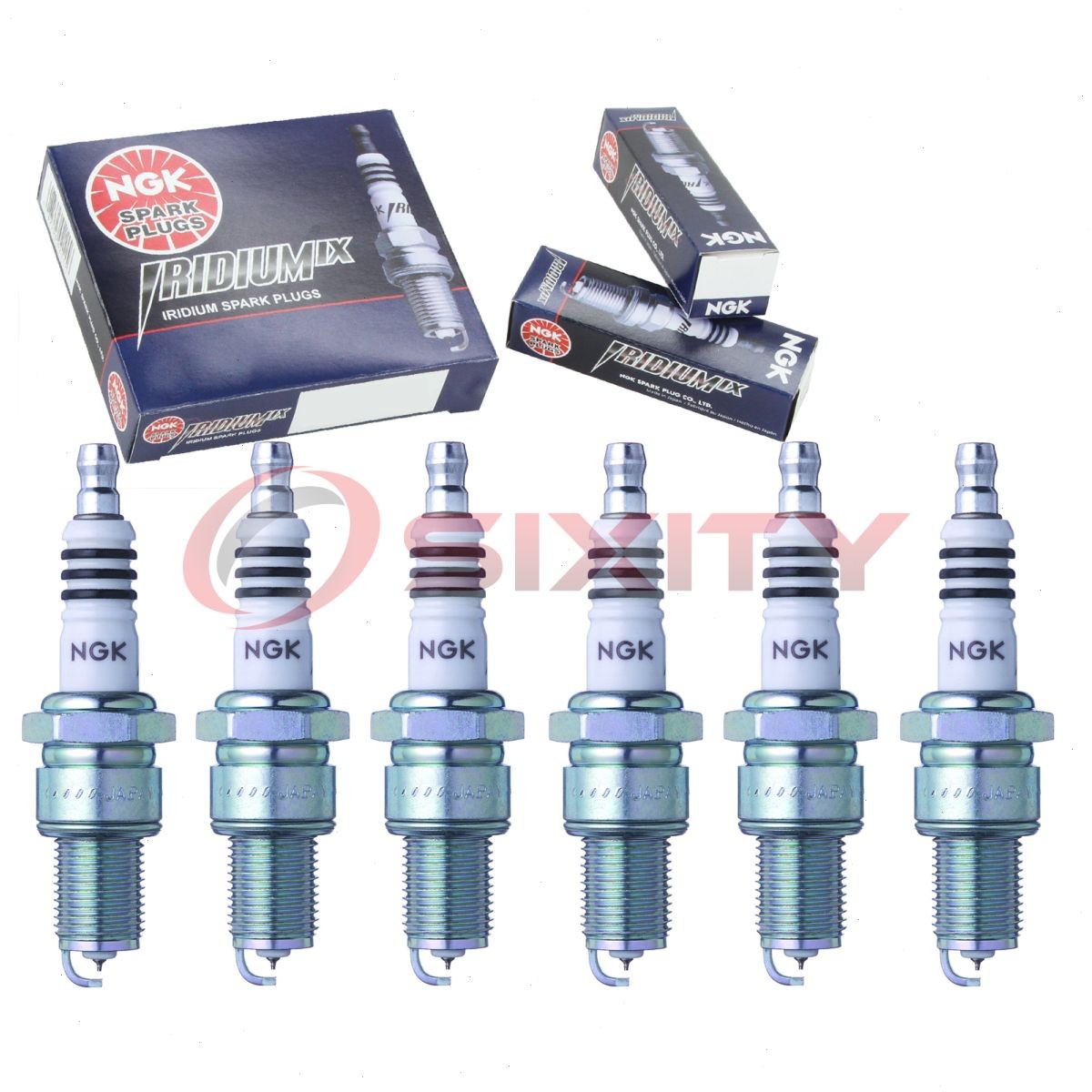 6 pcs NGK Iridium IX Spark Plugs for 1976-1977 Jeep CJ7 4.2L 3.8L L6 - bh