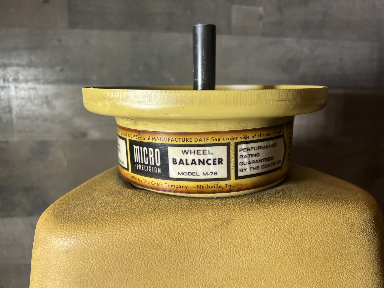 Vintage Micro Precision Wheel Balancer M-76. Base Only