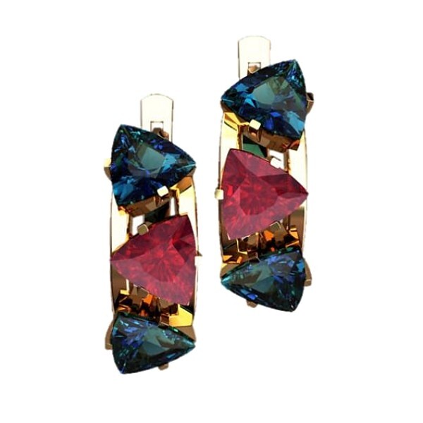 2 pairs Earring Wax patterns for lost wax casting Gold Jewelry/waxes_ 40761