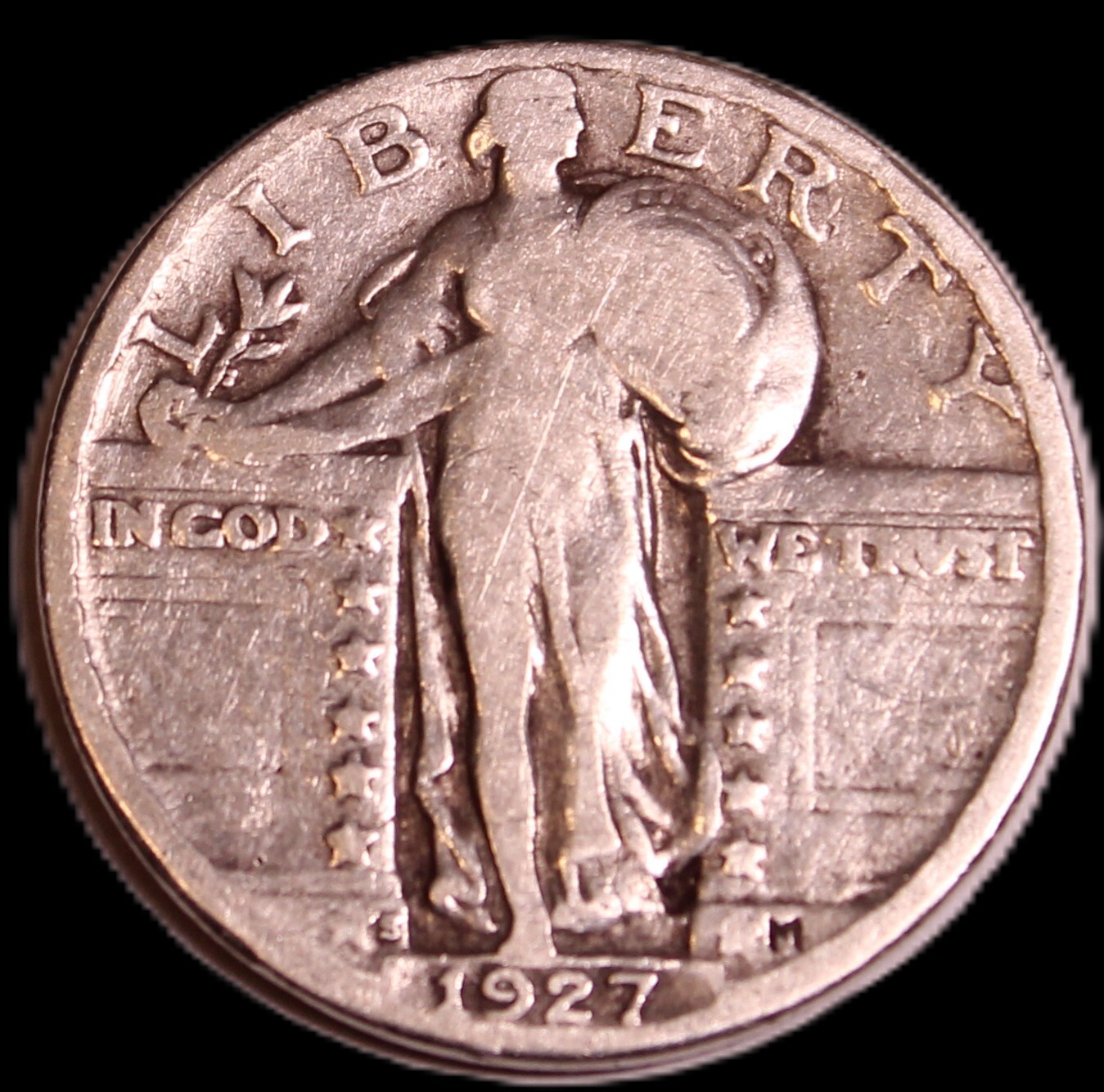 1927-S Standing Liberty Quarter Silver -FINE - SUP179