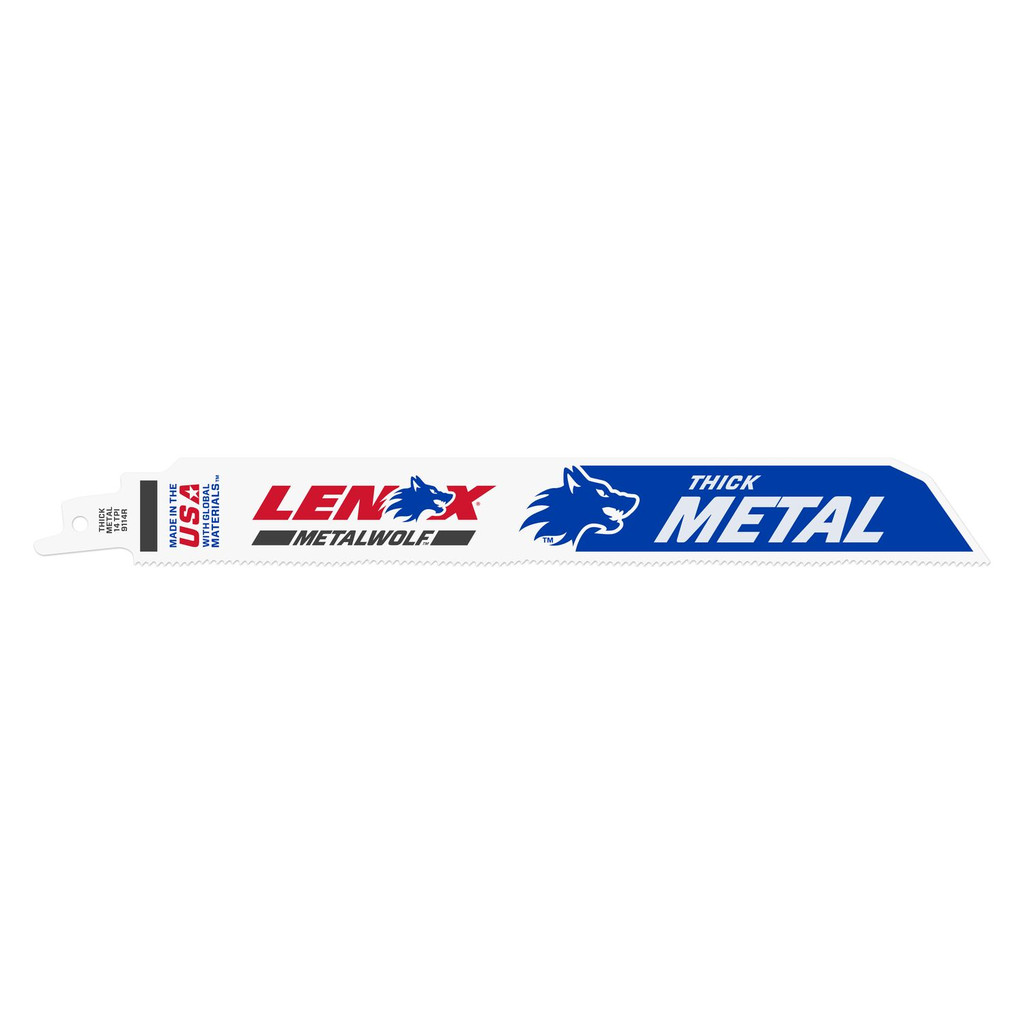 LENOX 9" 14TPI METALWOLF WAVE EDGE Reciprocating Saw Blades , 25pk, 20179B9114R