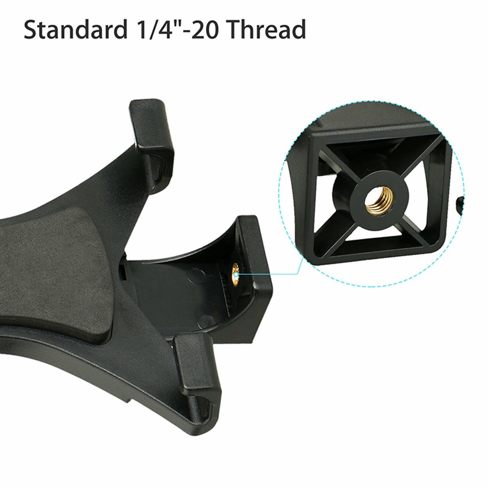 1/4in Thread Adjustable 7-10" Tablet Tripod Mount Adapter Clamp Holder Bracket