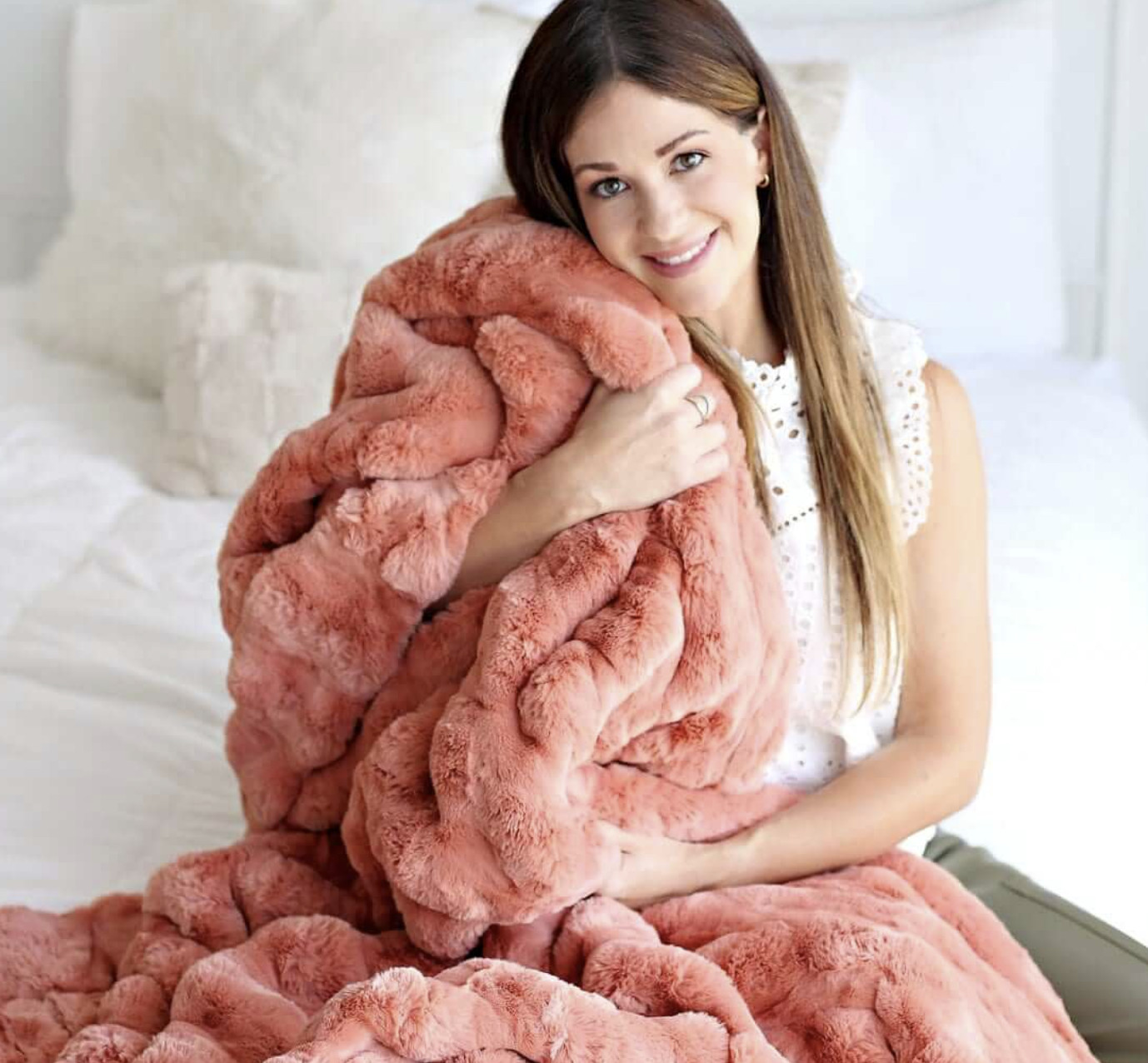 (All Sizes) Minky Couture Ultra Sorbet Tawny Spice Blanket - BRAND NEW