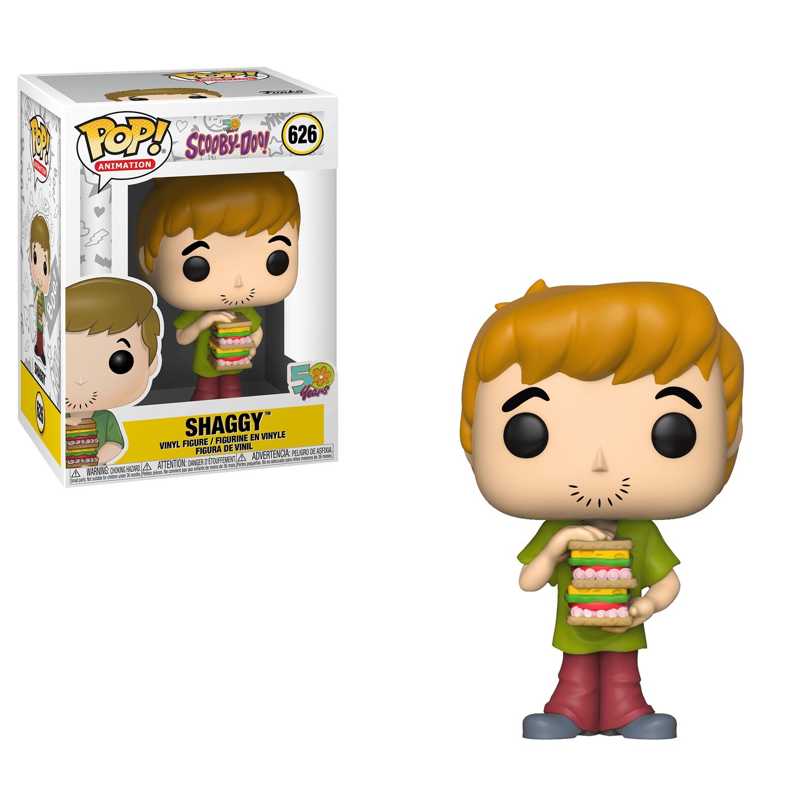 Funko Pop! Animation: Scooby Doo - Shaggy with Sandwich Vinyl Figure #626 #39949