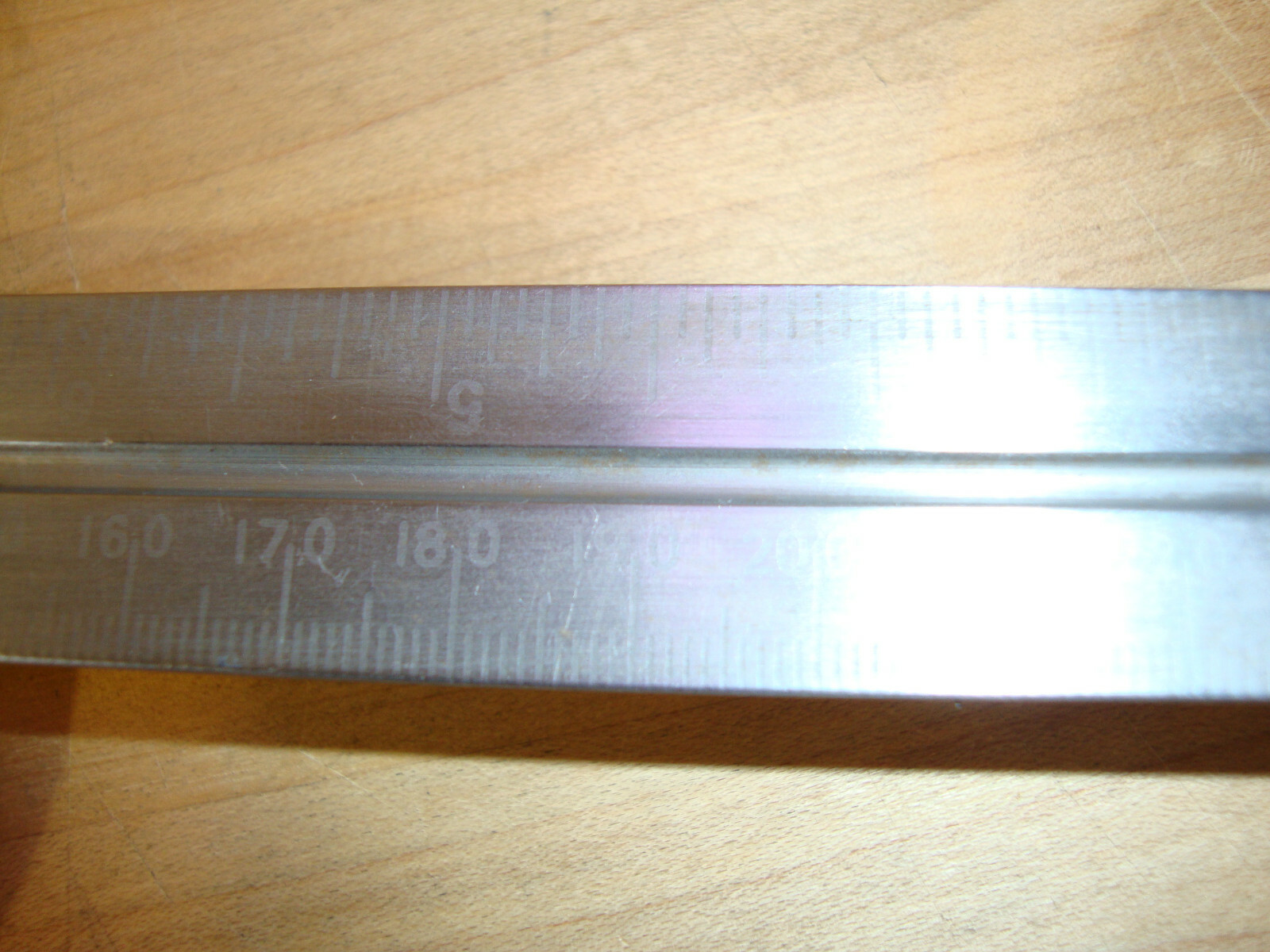 MADE IN ENGLAND VINTAGE PROTRACTOR . LEVEL- RULE Brass Nobs