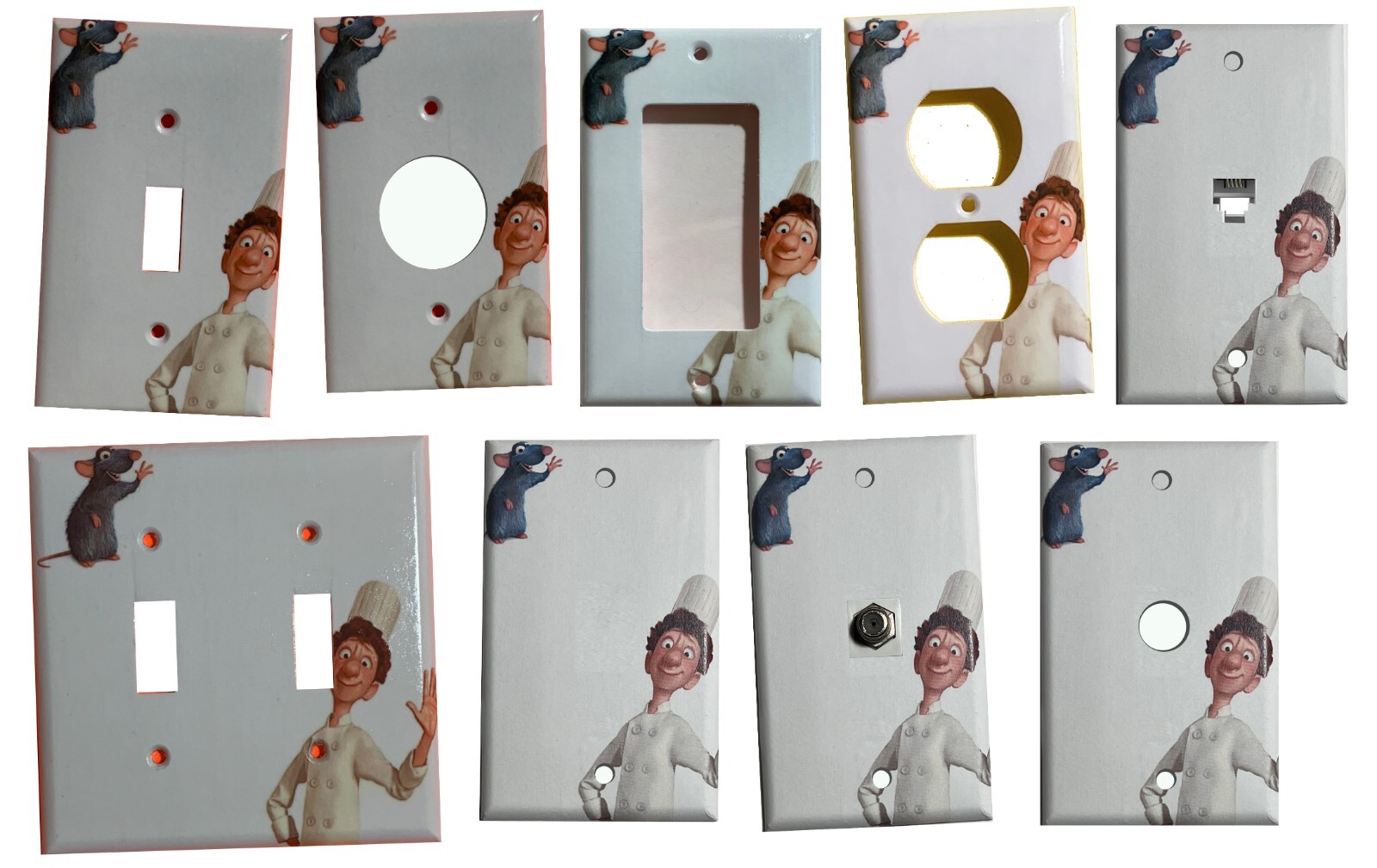 Ratatouille Light Switch Toggle Rocker Outlet duplex wall Cover Plate Home Decor