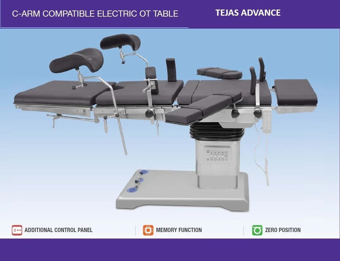 REMOTE OT TABLE ELECTRIC OPERATING ROOM C-ARM COMPATIBLE SURGICAL TABLE .