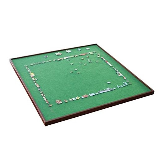 Rotating Puzzle Board with Lazy Susan, Portable 1500 Piece Square Lazy Susan