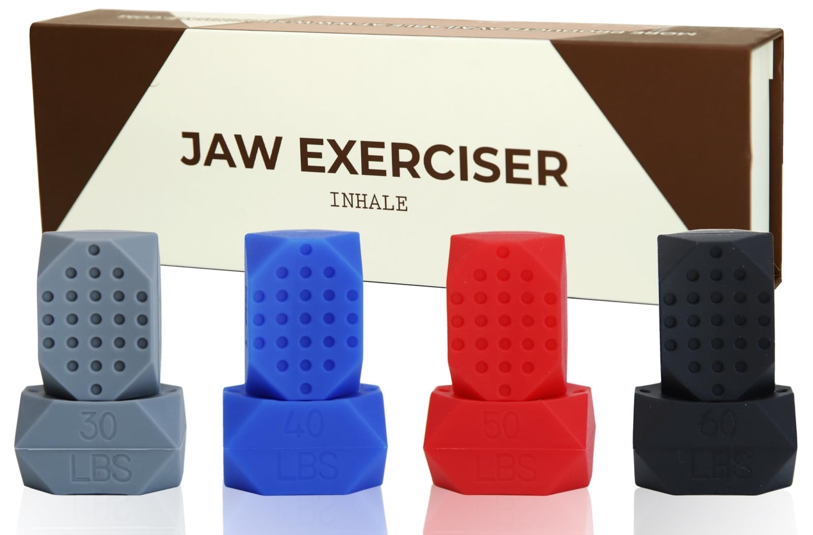 Jaw Exerciser - Jaw Strength and Shaping Trainer - 4 Levels of Resistance - S...