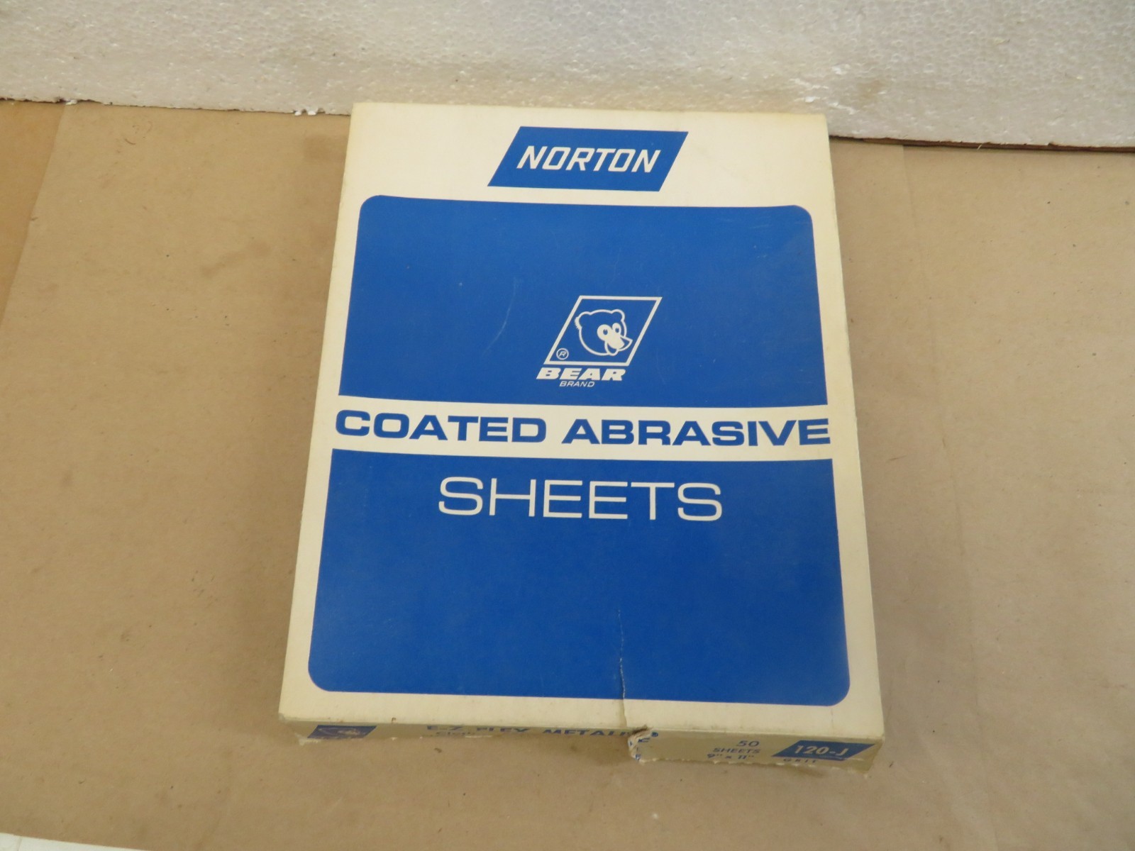 Norton E-Z Flex Metalite 9x11 Cloth Abrasive Sheets 50ct 01836-8  120J  Grit