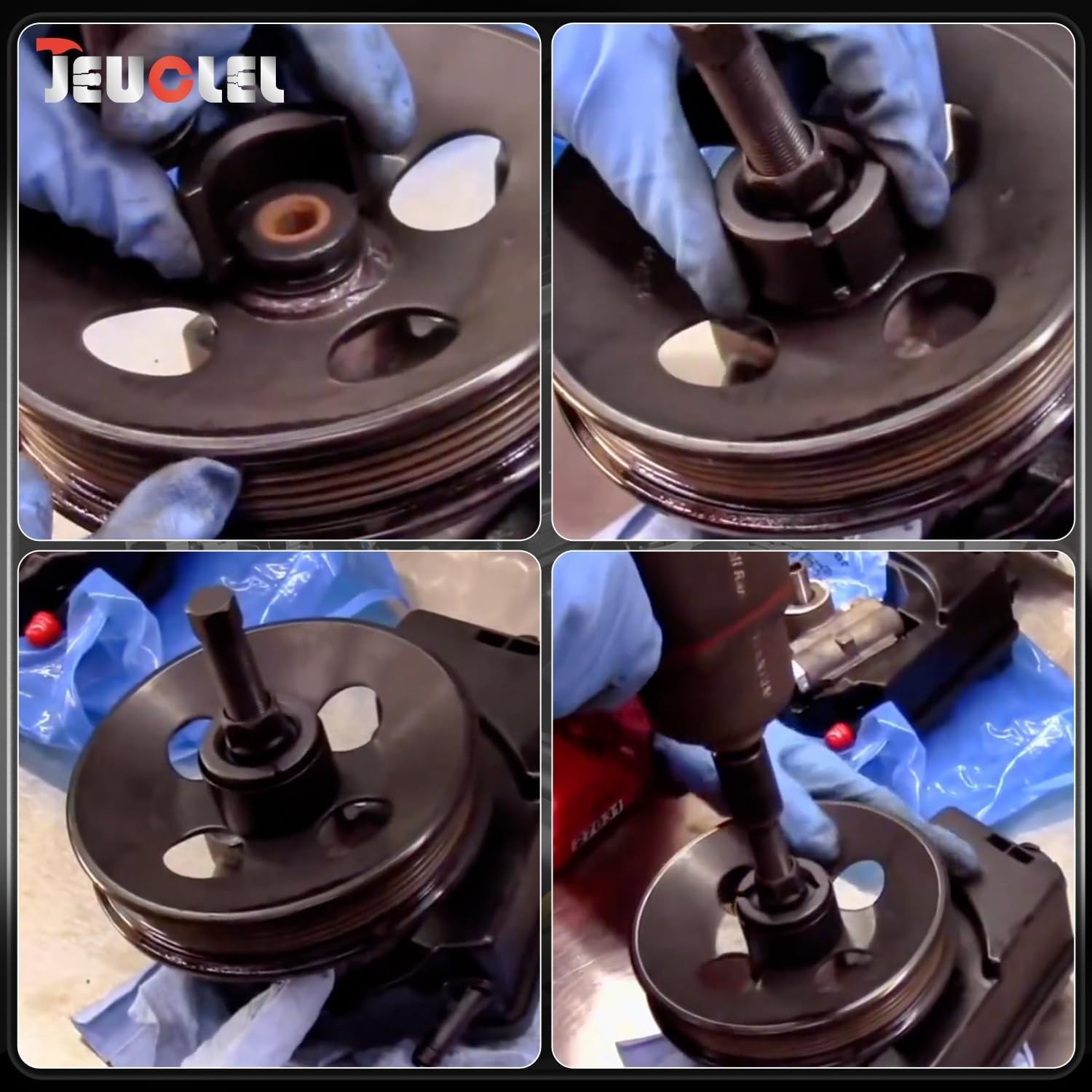 Power Steering Pulley Puller Remove Install Tool Compatible with Most Domesti...