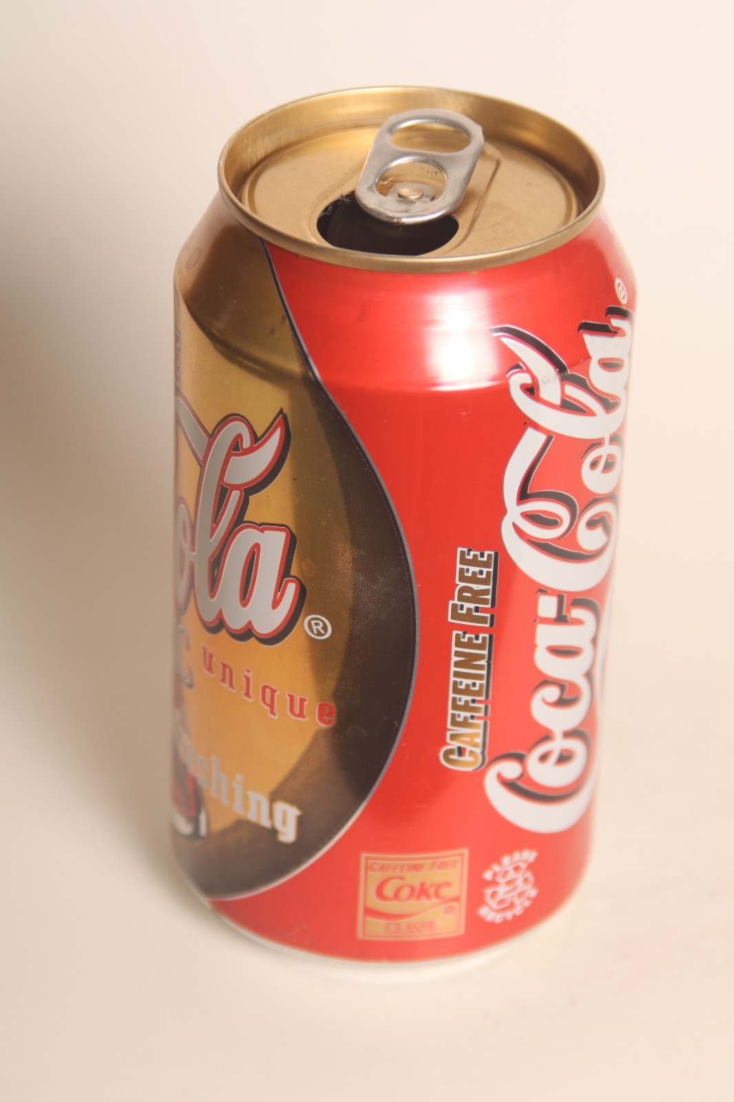 Caffeine Free Coca-Coke soda can