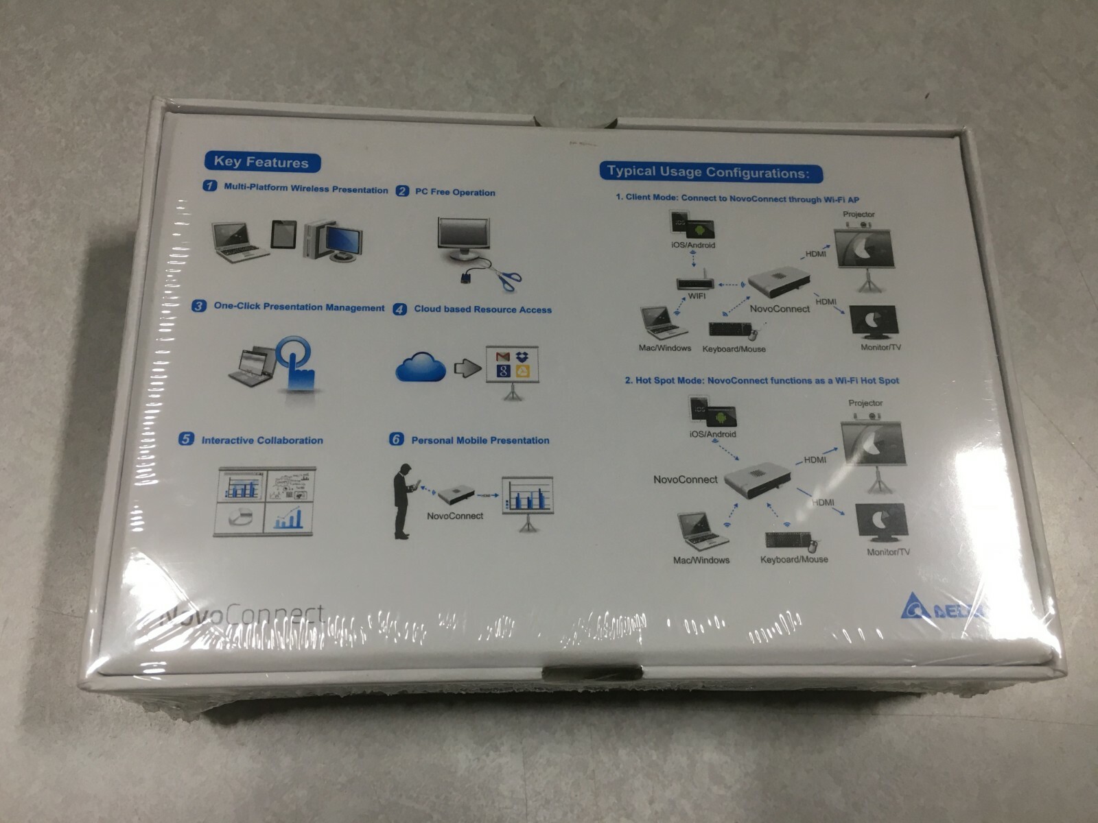 New Delta NovoConnect B360 Wireless Presentation and Collaboration System