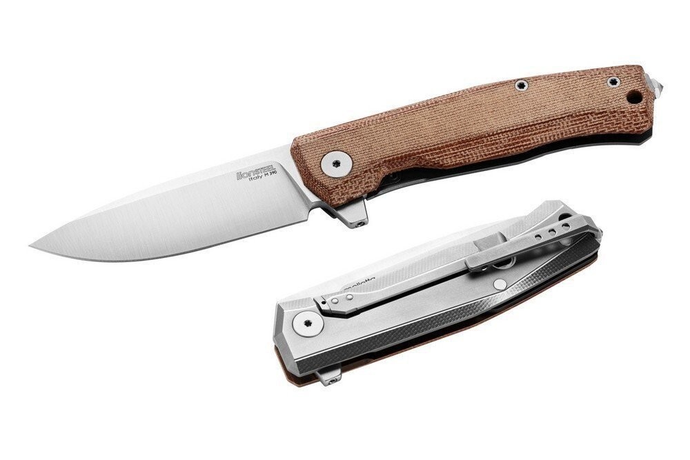 LionSTEEL Myto M390 Blade Micarta Handle Folding Knife - MT01 CVN
