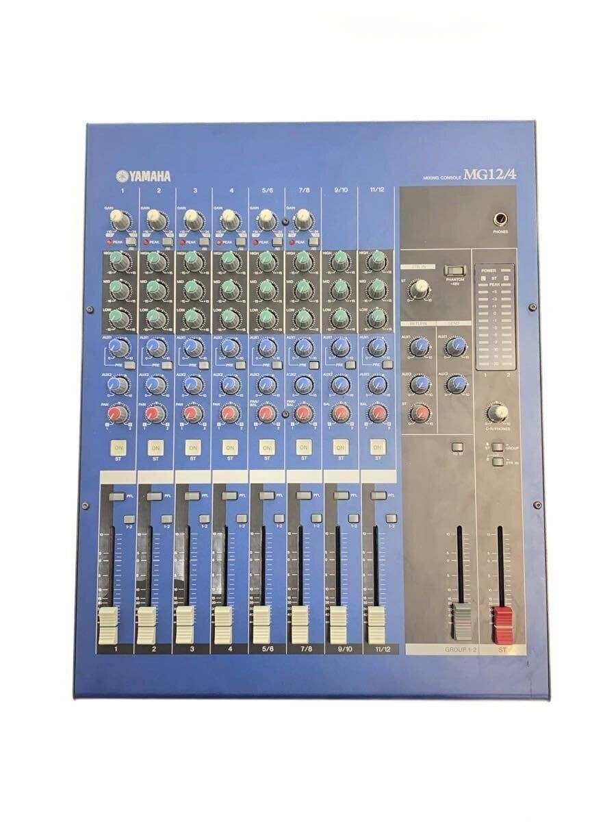 Yamaha Mixer MG12 4 Tested Analog Mixing Console 12 Channel With Power Cord