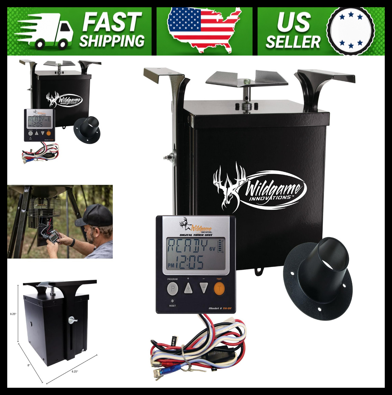 Wildgame Innovations Trophy Hunter 6V Digital Game Feeder Kit