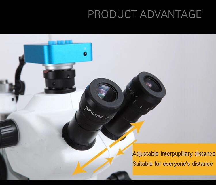 Dental Operating Stereo Microscope with Camera LED Light for Dental Chair Unit
